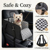 Foldable Dog Car Seat Booster with Anti-Slip Base