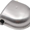Silver automatic floating water bowl designed for livestock.