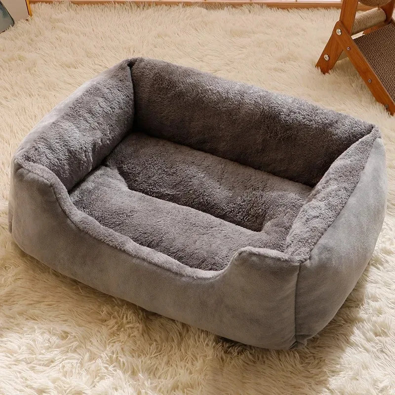 Coussin de lit doux en peluche pour animaux