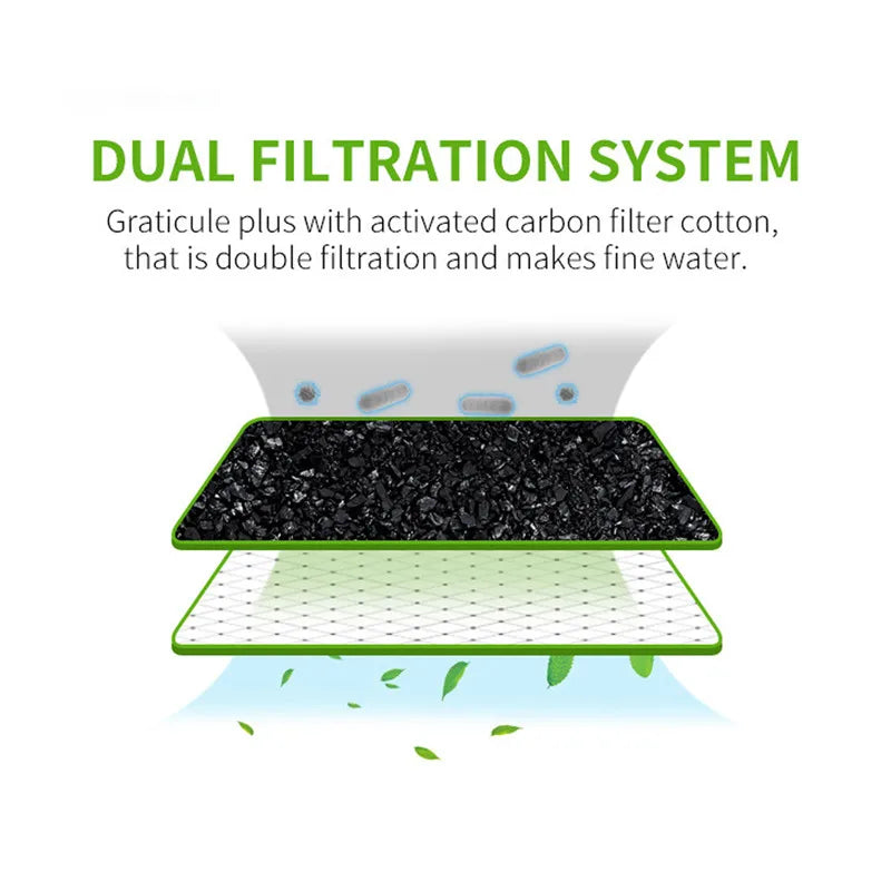 Reptile Drinking Water Fountain with Filter and Adjustable Pump