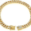 Luxury Crystal Cuban Chain Cat Collar with Safety Buckle