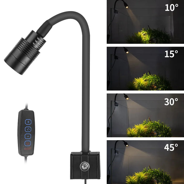 Lampe LED à pince pour aquarium - Design fin