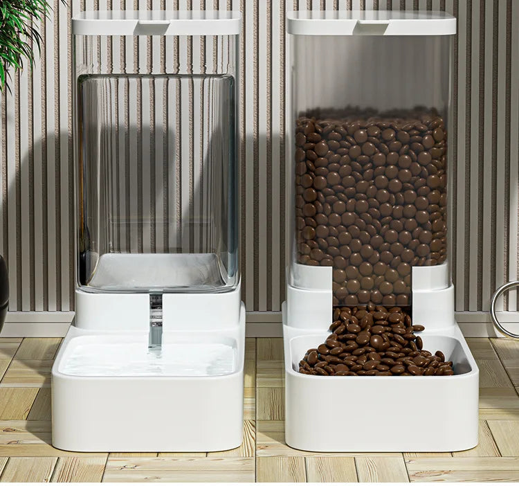 Schwerkraft-Futter- & Wasserspender für Haustiere