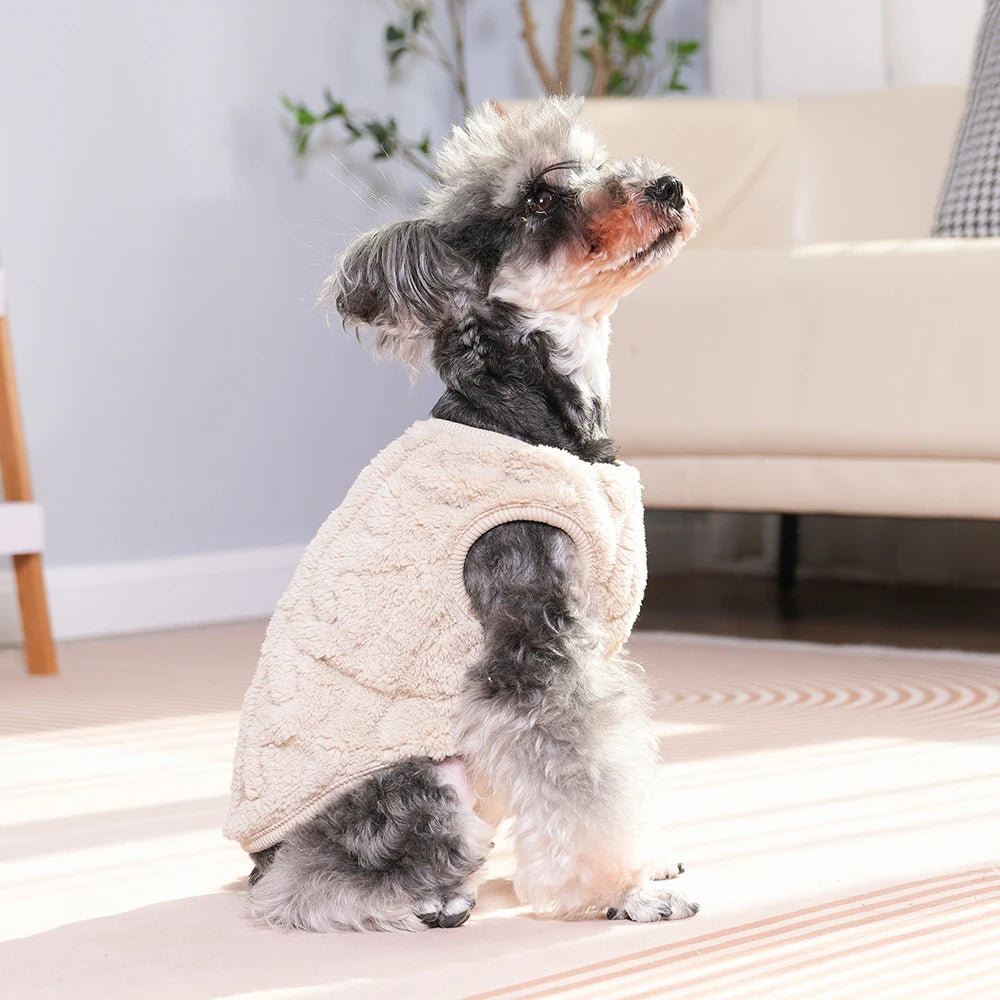 Cozy Fleece Dog Sweater for Small & Medium Breeds