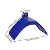 Support plastique bleu multi-usage pour perchoirs d'oiseaux, dimensions 12,5x20 cm.