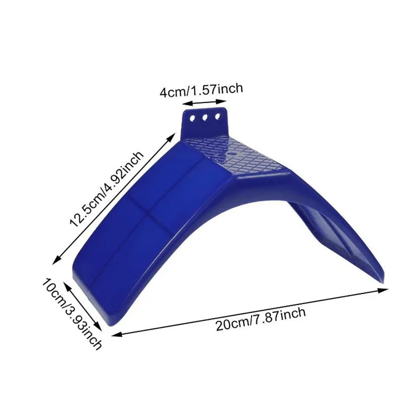Support plastique bleu multi-usage pour perchoirs d'oiseaux, dimensions 12,5x20 cm.