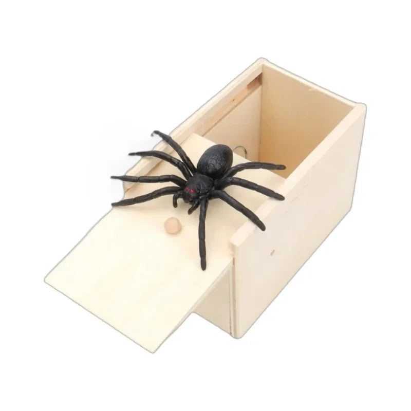 Wooden Spider Surprise Prank Box Set