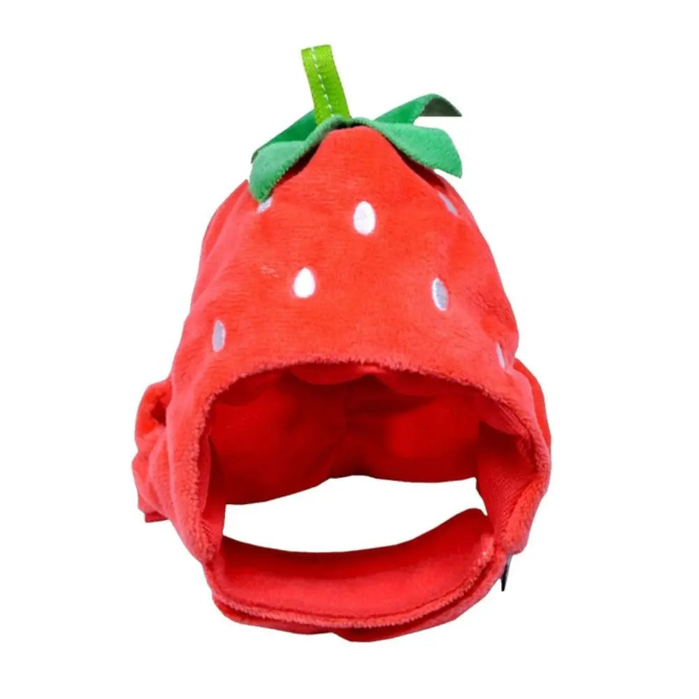 Fruit-Shaped Plush Pet Hat for Cats and Small Dogs