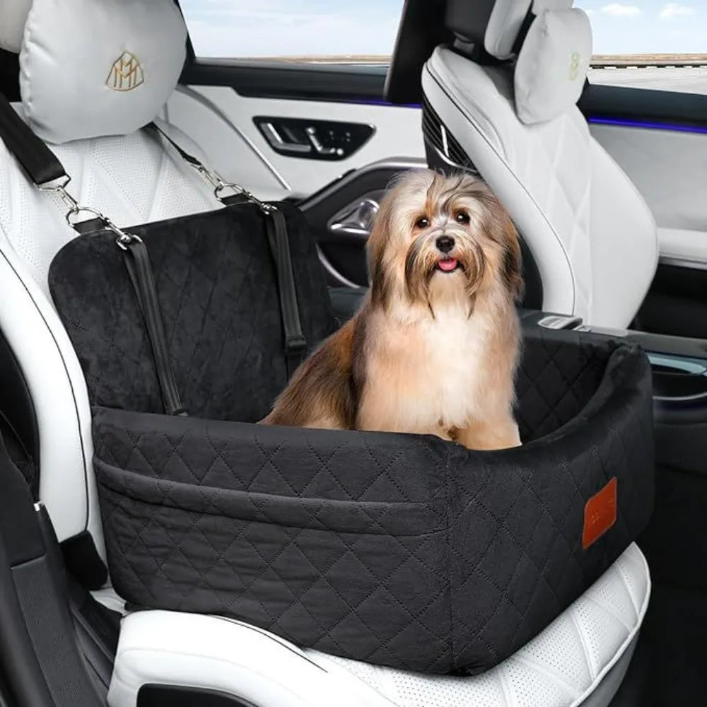 Washable Dog Car Seat with Removable Orthopedic Cushion
