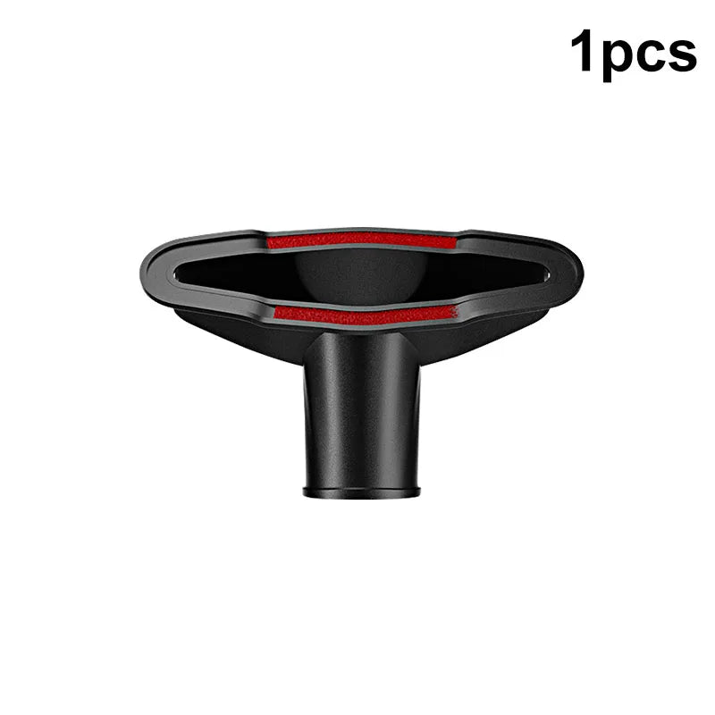 Black vacuum cleaner crevice nozzle brush with a 32/35mm adapter