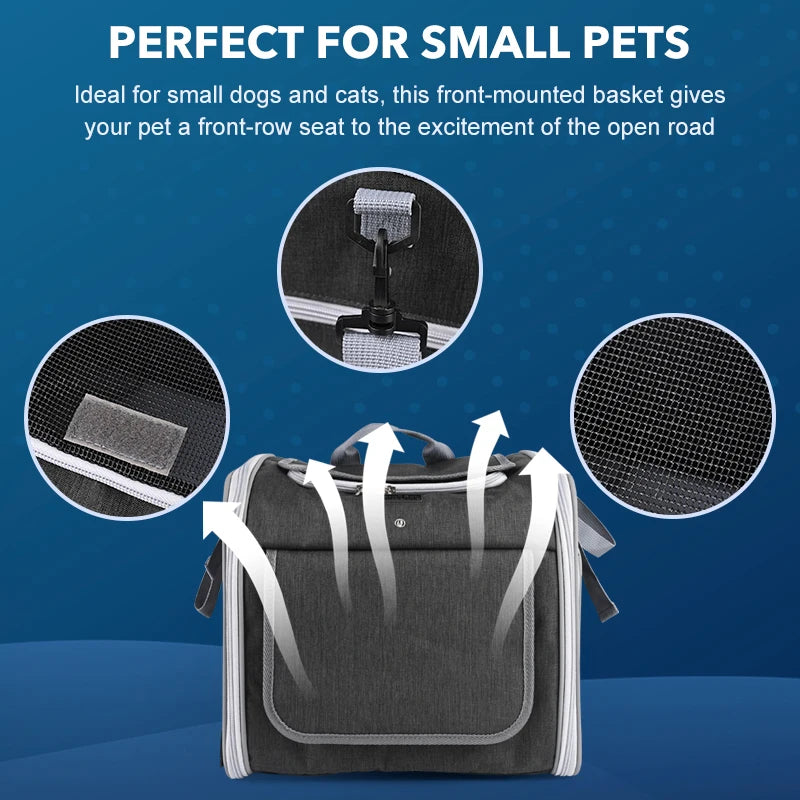 Expandable Pet Bike Basket & Travel Backpack