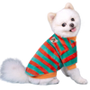 Sudadera con Capucha de Franela a Rayas Arcoíris para Perro