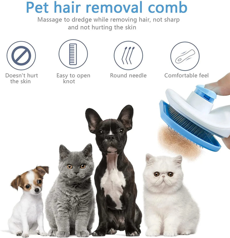 Self-Cleaning Pet Grooming Brush