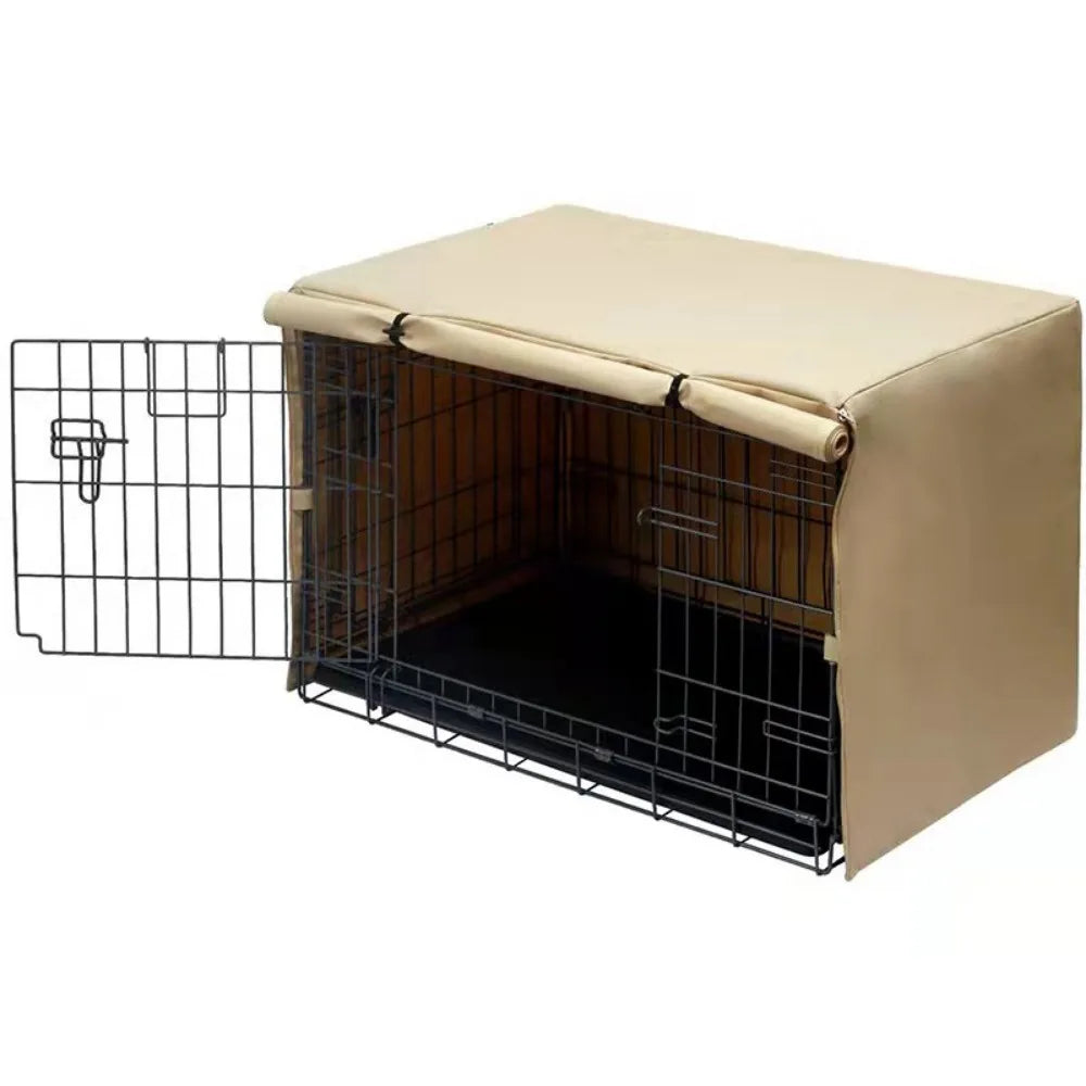 All-Season Waterproof Dog Crate Cover with Mesh Ventilation