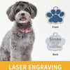 Personalized Engraved Pet ID Tag with Glitter Finish
