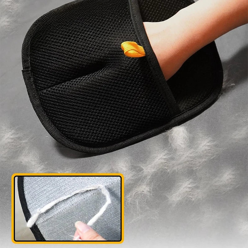 Double-Sided Pet Hair Removal and Grooming Gloves