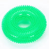 Bite-Resistant Squeaky Dog Chew Toy with Spiky Teething Ring