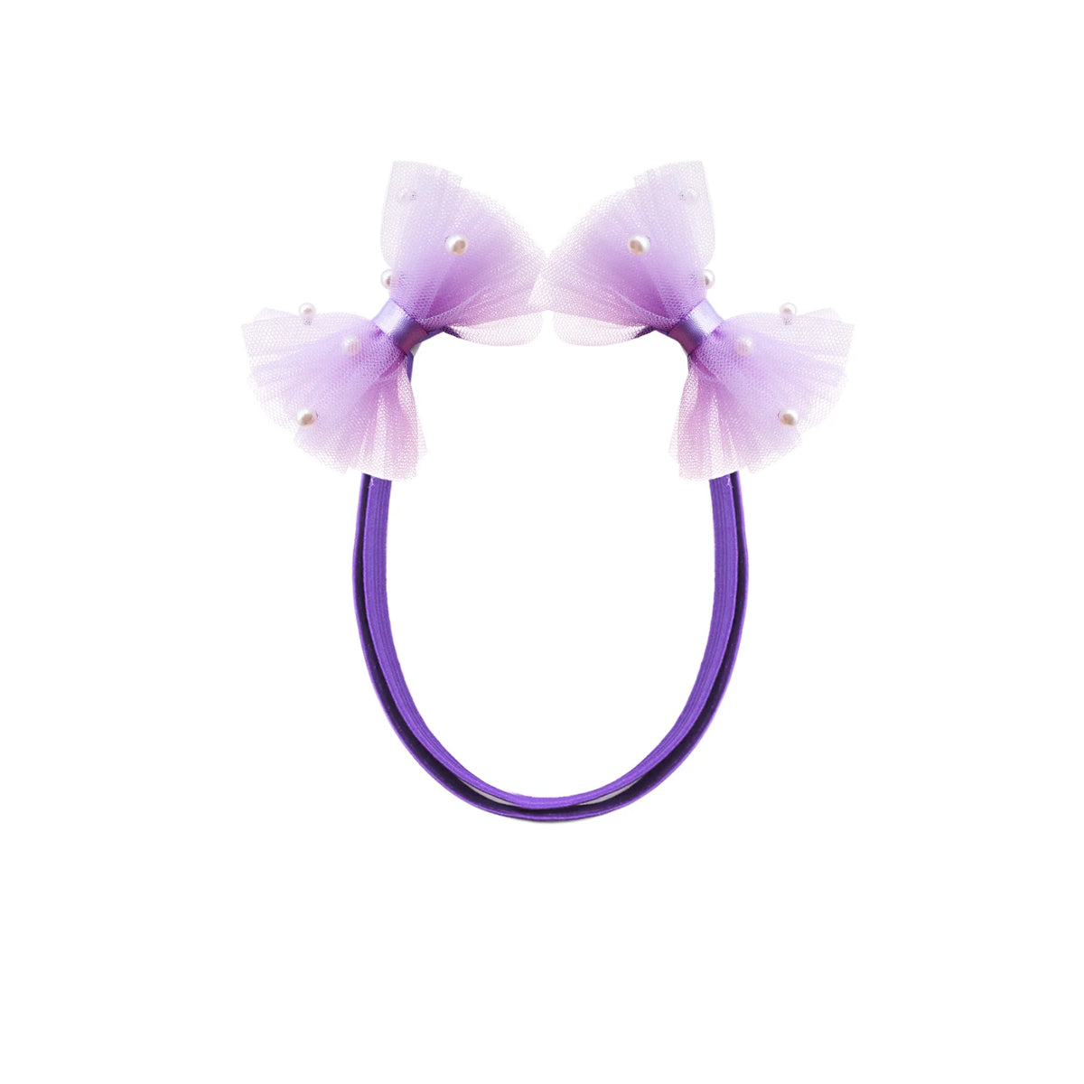 Adjustable Pearl Dog Bows with Elastic Bands for Stylish Pets