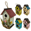 Handcrafted Wooden Hanging Birdhouse for Garden Decor