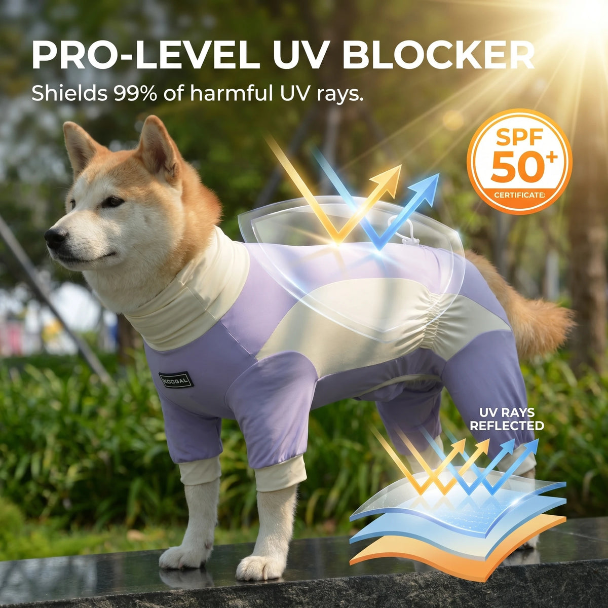 Pet Cooling Full-Body Suit for Summer Heat Relief