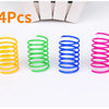 Colorful Coil Spring Cat Toys – Interactive Bouncy Play Set