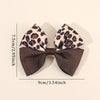 Leopard Bow Hair Clips for Girls - Set of 2