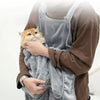 Plush Cat Carrier Apron with Cozy Sleeping Pocket for Small Pets