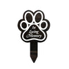 Wooden Pet Memorial Garden Stake with Paw Print