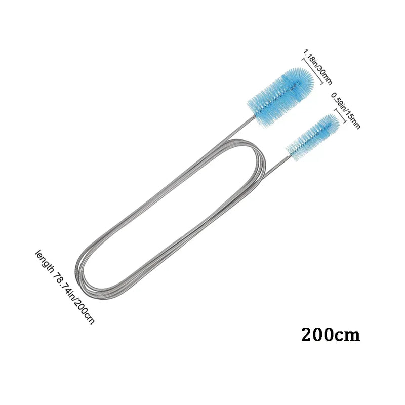Brosse de nettoyage extensible pour tuyaux d'aquarium