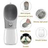 Portable Leakproof Dog Water Bottle with Built-In Drinking Bowl