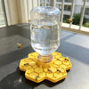 Honeycomb Bee Water Feeder with Perch for Garden and Patio