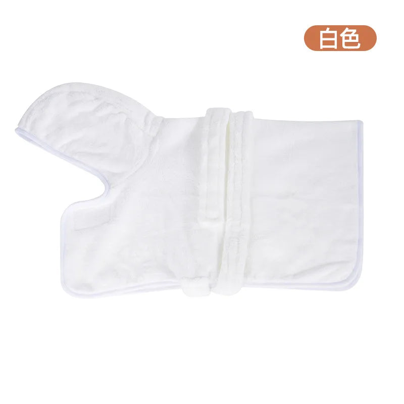 Soft Cotton Dog Bathrobe with Secure Fit