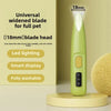 Cordless Waterproof Dog Paw Trimmer with LED Light