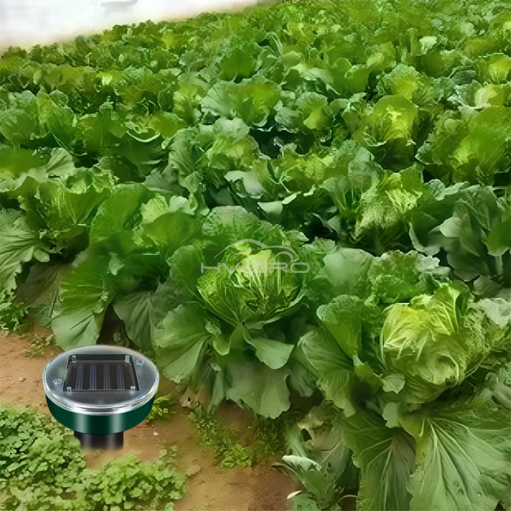 Solar Powered Ultrasonic Pest Repeller for Yard and Garden