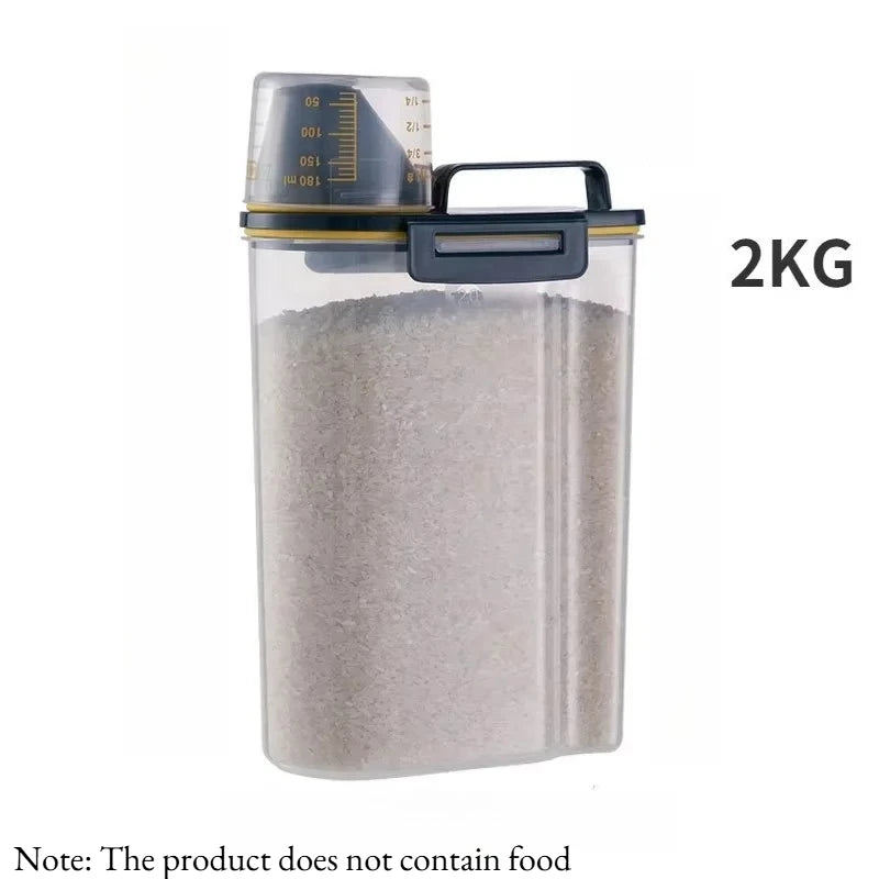 Airtight Pet Food Storage Container with Measuring Cup