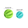 Interactive Rubber Dog Toy Ball with Treat Dispenser