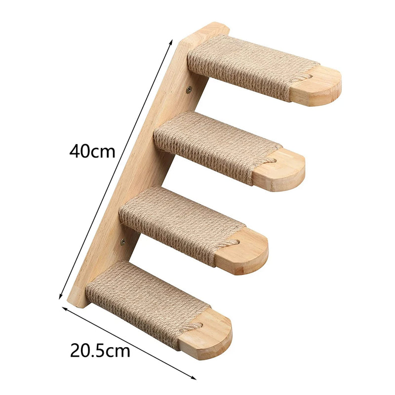 Étagère Murale pour Chats avec Griffoir