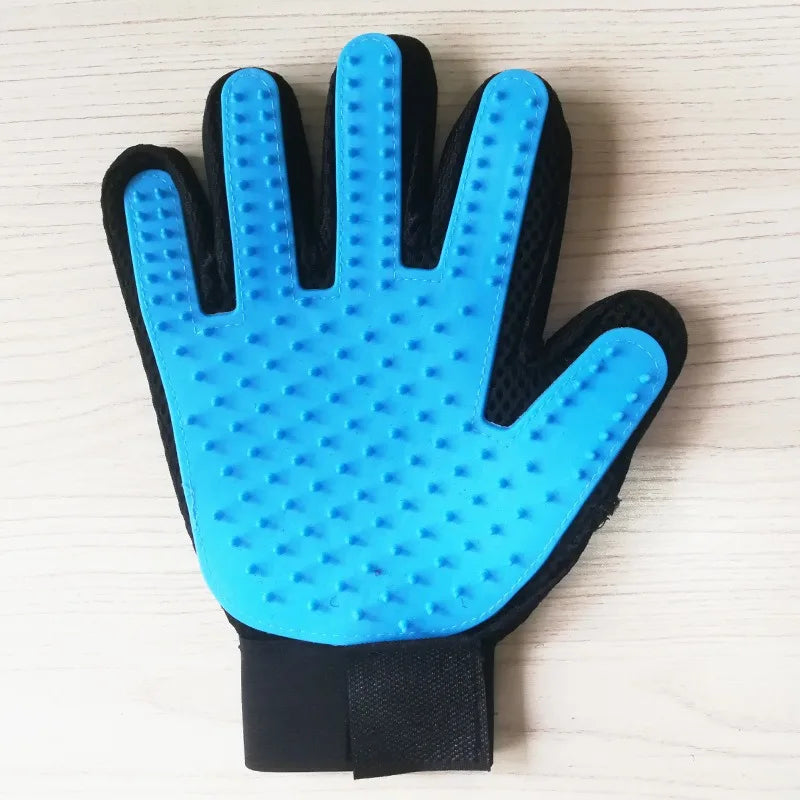 Gants de toilettage pour animaux avec peigne intégré