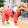 Impermeable para perros con estampado de cara divertida