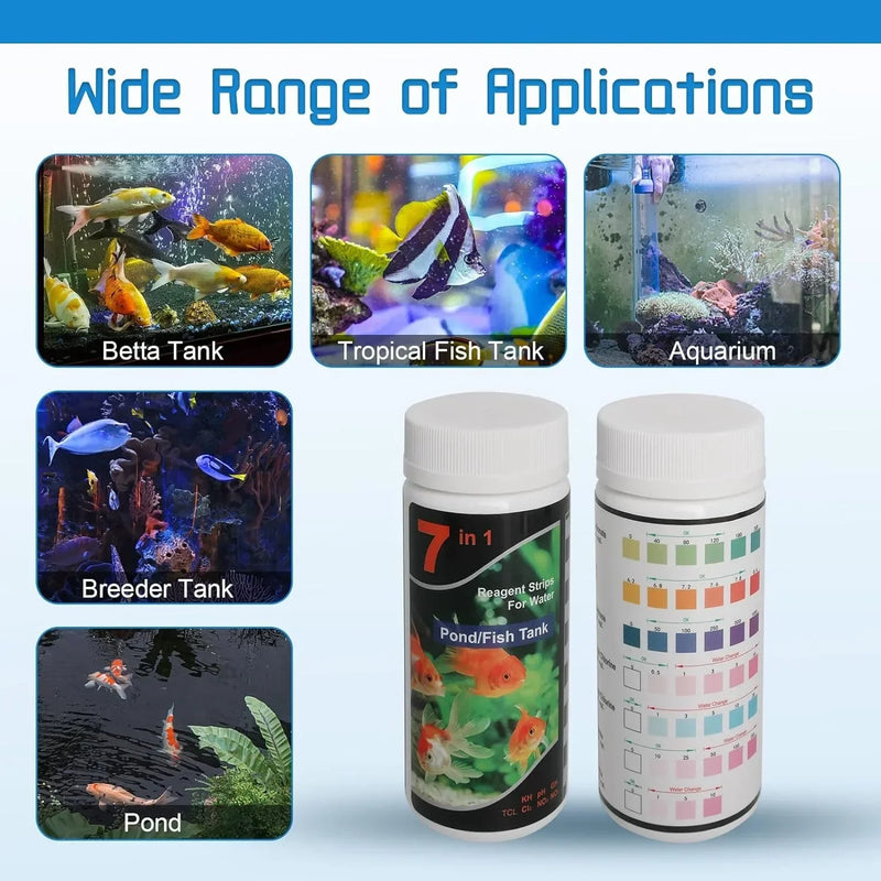Bandelettes de test d'eau pour aquarium 16 en 1