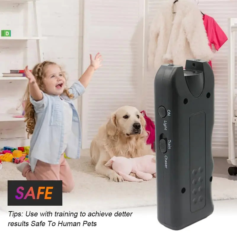 Portable Ultrasonic Dog Repeller and 3-in-1 Training Device