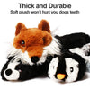 Squeaky Plush Dog Toy with Crinkle Paper – No Stuffing, Durable & Fun