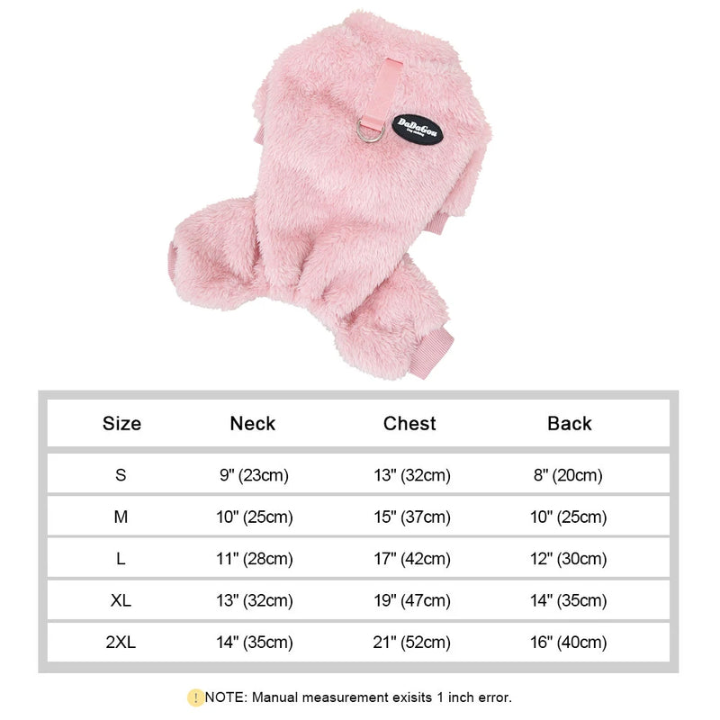 Chaleco de Felpa Coral para Mascotas