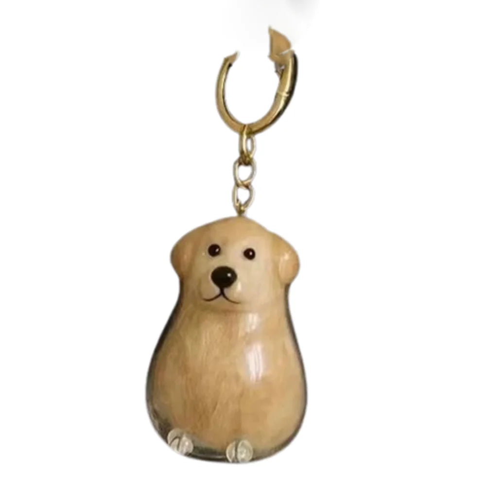 Cartoon Dog Transparent Acrylic Keychain