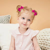 Cute Solid Ribbon Hair Bow Clips (Set of 10)