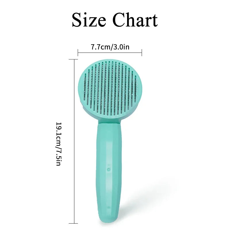 Brosse de toilettage auto-nettoyante pour animaux
