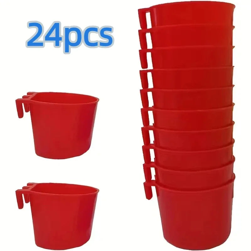 Hanging Feeder Cups for Poultry with Hook