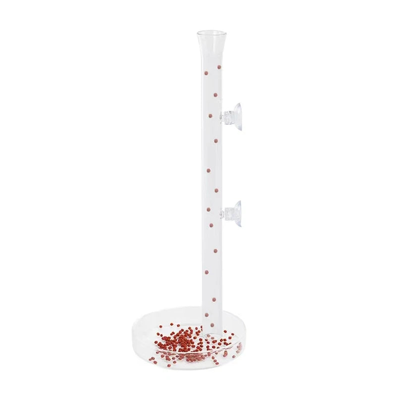 Glas-Aquarien-Fütterungsrohr mit Saugnapf