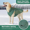 Reflective Waterproof Dog Coat with Fleece Lining and Leash Hole