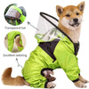 Impermeable para perros con estampado de cara divertida